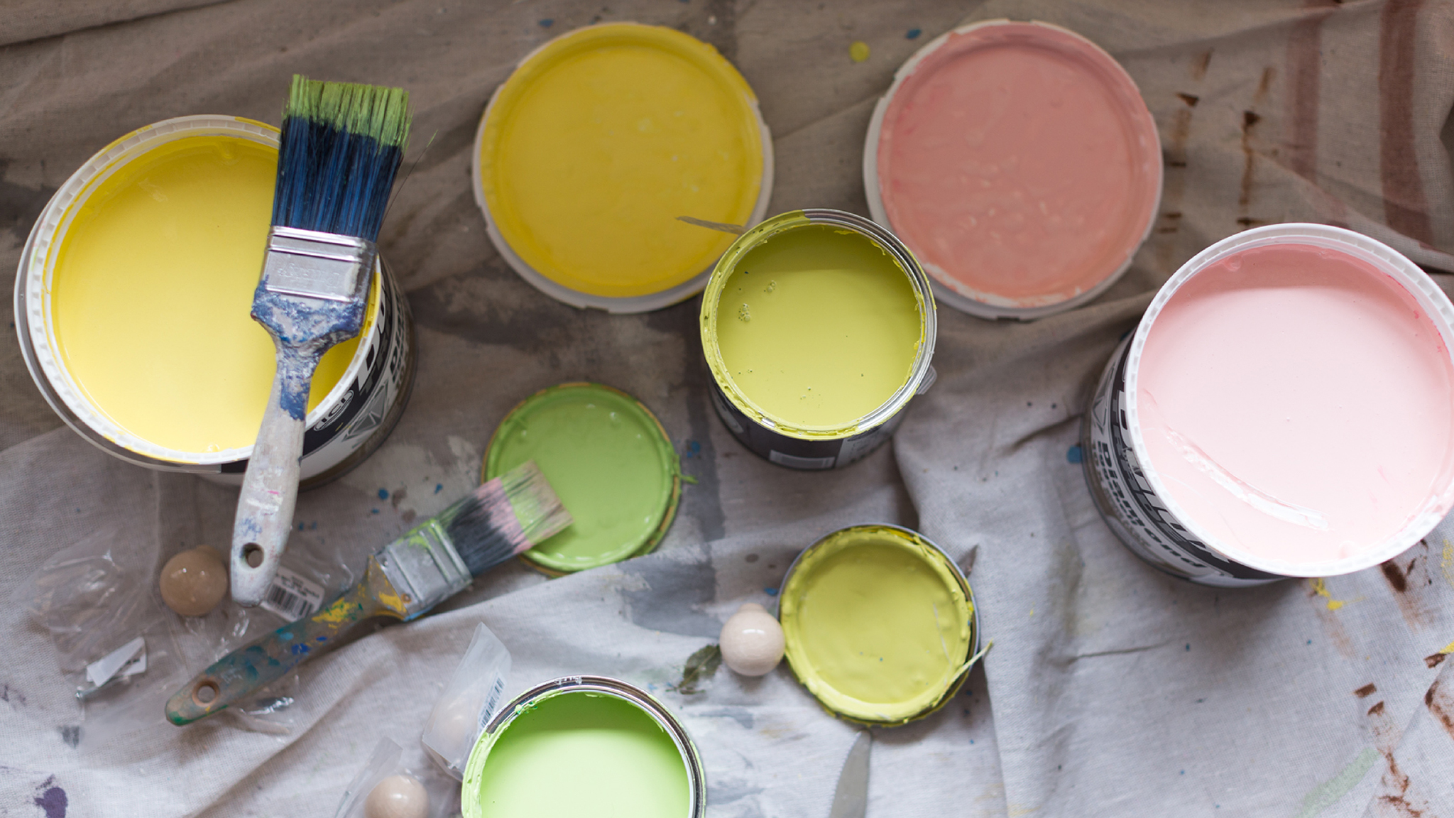 Paint brush and pots Donate your leftover paint to help brighten local communities.