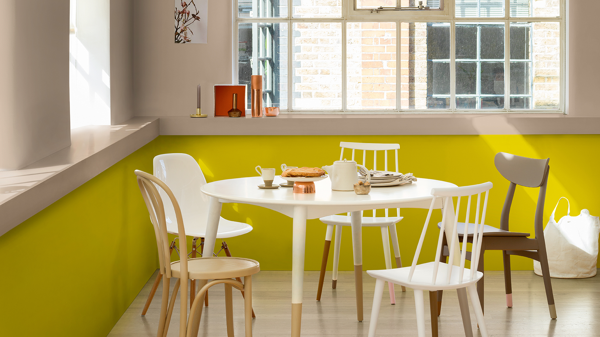 Painted furniture Leftover paint can be used to customise your furniture.